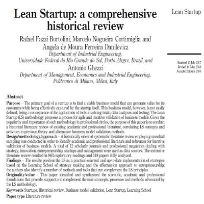 37- Lean Startup a comprehensive historical review - Persian