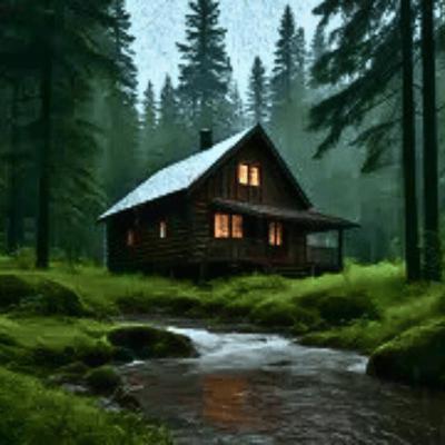 🌧 Forest Cabin in Heavy Rain | Calming Rain Sounds for Restful Sleep