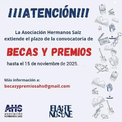 Extienden plazo de becas y premios de la Asociación Hermanos Saiz