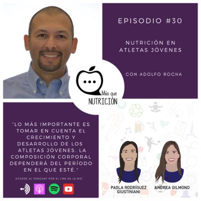 Más que Nutrición - Episodio #30 - Adolfo Rocha - Nutrición en atletas jóvenes.