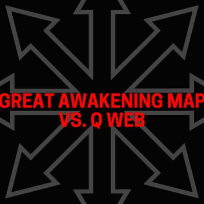 Great Awakening Map vs. Q Web