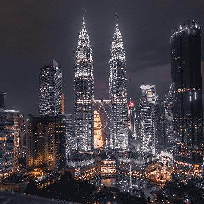 Cityscape at Night Ambiance (Asmr Busy City Noises)