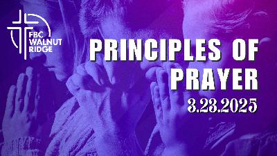 Principles of Prayer