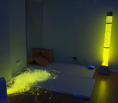 Una sala de relax en la sede de AFNADAH Gandia