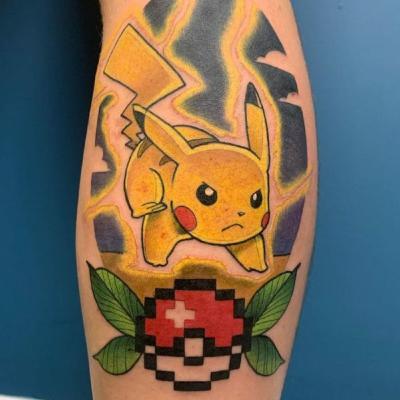 Hình Xăm Pikachu