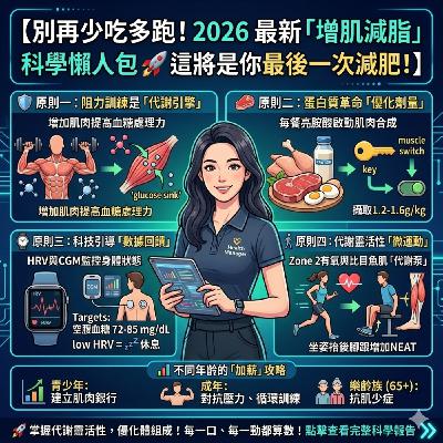 別再少吃多跑!2026 最新「增肌減脂」科學懶人包 🚀 這將是你最後一次減肥! 別再少吃多跑!2026 最新「增肌減脂」科學懶人包 🚀 這將是你最後一次減肥!