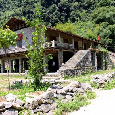 Rock stilt houses of Tay ethnic people in Cao Bang province