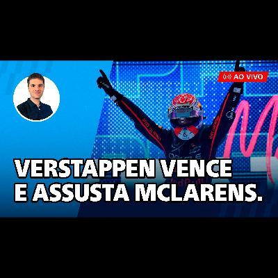 168. Max Verstappen vence o GP do Catar, encosta e entra no meio de Lando Norris e Oscar Piastri. #F1