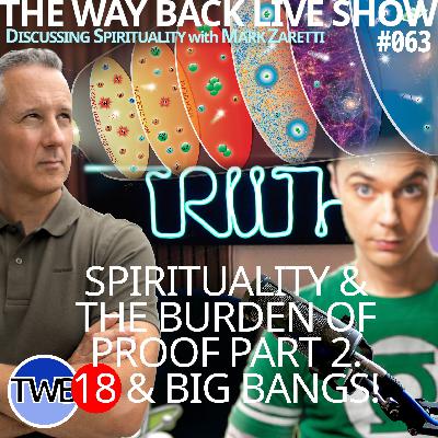 Ep.063: The Burden of Proof (Part 2): “Good versus Bad” and the Science & Evidence for God. Plus What Happens When You Turn 18?: Spirituality w/ Mark Zaretti