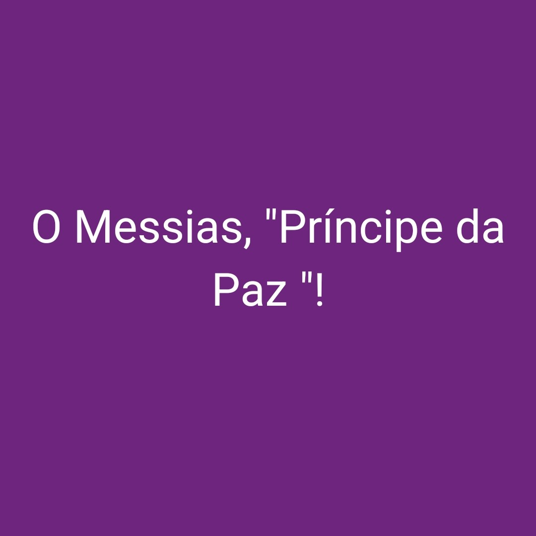 O Messias, "Príncipe da Paz" episode artwork