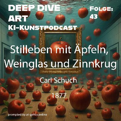 Stilleben mit Äpfeln, Weinglas und Zinnkrug // Carl Schuch Stilleben mit Äpfeln, Weinglas und Zinnkrug // Carl Schuch