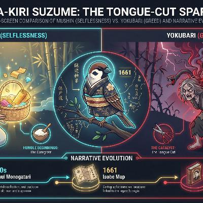 Japanese Folklore. The Tongue-Cut Sparrow: The spiritual symbolism of the Shita-kiri Suzume folktale.