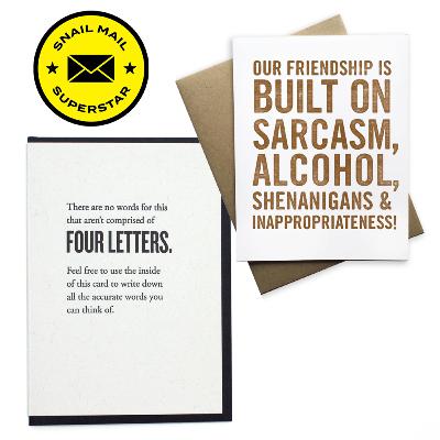 Greeting cards, real life, and profanity! Greeting cards, real life, and profanity!