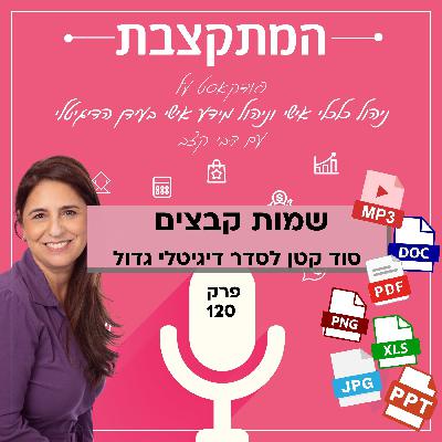 שמות קבצים: סוד קטן לסדר דיגיטלי גדול - פרק 120