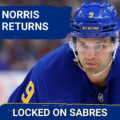 Josh Norris returning for the Buffalo Sabres may not be a great thing for their lineup