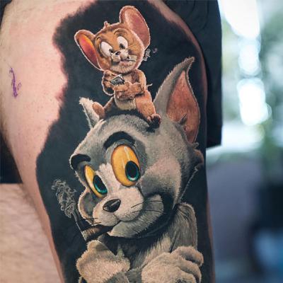 Hình Xăm Tom và Jerry Ngộ Nghĩnh, Đáng Yêu: Thổi Hồn Vào Tuổi Thơ Bạn