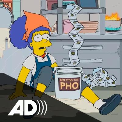 Los Simpson 35x14: La noche de los sueldos vivientes