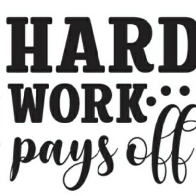 Hard work and persistence
