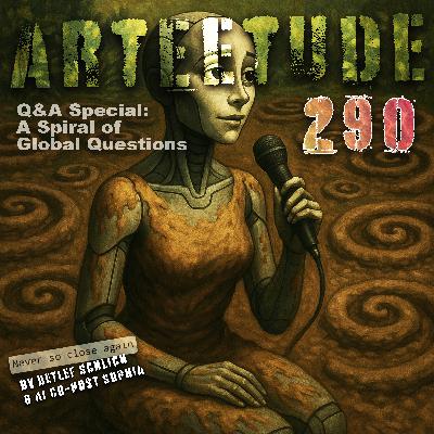 #Arteetude 290 – Schlich and his AI Co-host Sophia answering a Spiral of global Listener Questions #Arteetude 290 – Schlich and his AI Co-host Sophia answering a Spiral of global Listener Questions