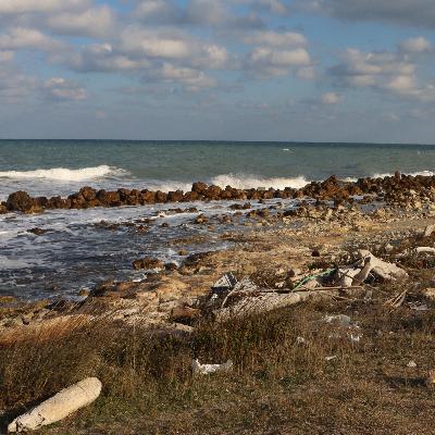 Walking by the Sea: Steps & Waves - Suoni camminata e onde del mare