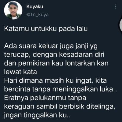 Katamu untuk ku di masa lalu