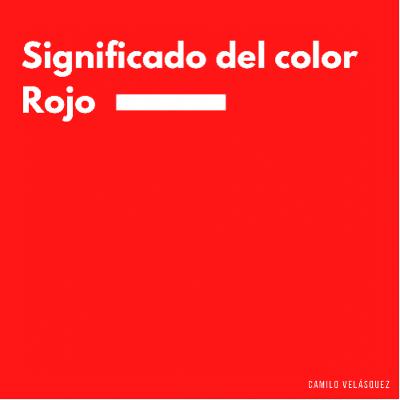 Significado del color rojo