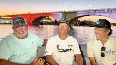 BOATS & BROS: with speedboat enthusiast TUBBY McDONALD