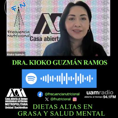TEMA: Dietas altas en grasa y salud mental INVITADA: Dra. Kioko Guzmán Ramos PROGRAMA: 568 TEMA: Dietas altas en grasa y salud mental INVITADA: Dra. Kioko Guzmán Ramos PROGRAMA: 568