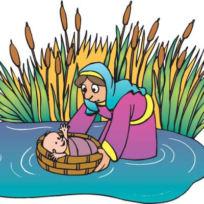 Moses in the bulrushes 🧺