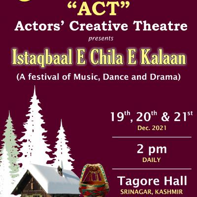 ISTAQBAAL-E-CHILA-E-KALAAN presented by ACTORS' CREATIVE THEATRE.(RJ SHYMAN WANI) ISTAQBAAL-E-CHILA-E-KALAAN presented by ACTORS' CREATIVE THEATRE.(RJ SHYMAN WANI)