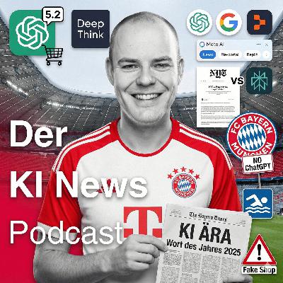GPT 5.2 kommt | Christiano Ronaldo zu Perplexity | Ärger um ChatGPTs Einaufserlebnis | Meta AI als Nachrichtenplattform | New York Times vs Perplexity | FC Bayern München sperrt ChatGPT GPT 5.2 kommt | Christiano Ronaldo zu Perplexity | Ärger um ChatGPTs Einaufserlebnis | Meta AI als Nachrichtenplattform | New York Times vs Perplexity | FC Bayern München sperrt ChatGPT