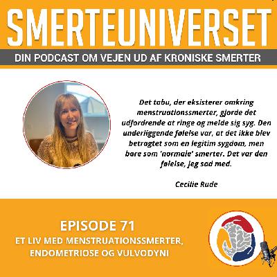Episode 71: Et liv med menstruationssmerter, endometriose og vulvodyni Episode 71: Et liv med menstruationssmerter, endometriose og vulvodyni