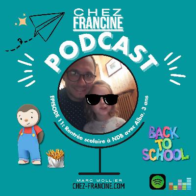 La rentrée scolaire de Alba 3 ans, à l’école de Notre Dame de Bellecombe