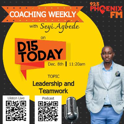 Speed Coaching with Phoenix FM - Leadership and Teamwork Speed Coaching with Phoenix FM - Leadership and Teamwork