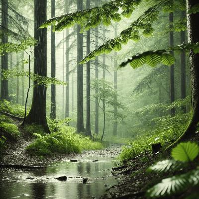 ️ Le murmure apaisant de la pluie en forêt pour calmer l'esprit