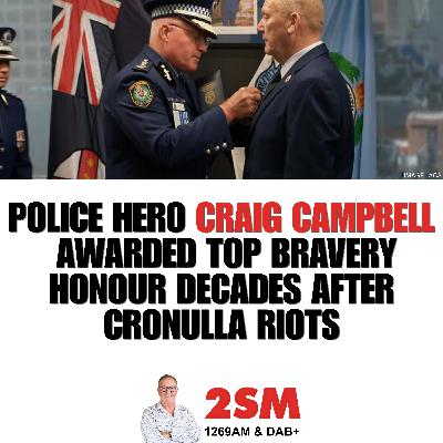 Hero cop Craig Campbell awarded top bravery medal decades after Cronulla riots