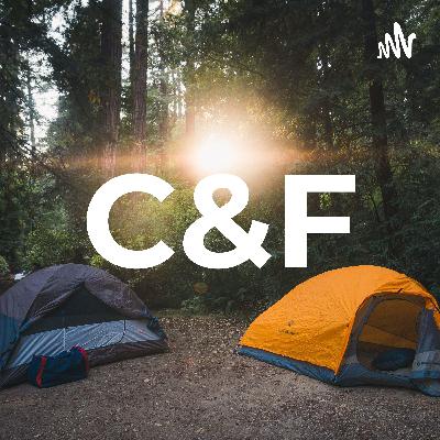Backpack camping in wilderness