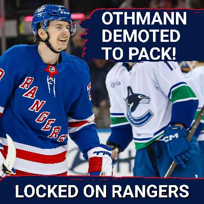 Brennan Othmann DEMOTED by Rangers, sent back to AHL!! End of the line?? Jaroslav Chmelar called up! Brennan Othmann DEMOTED by Rangers, sent back to AHL!! End of the line?? Jaroslav Chmelar called up!
