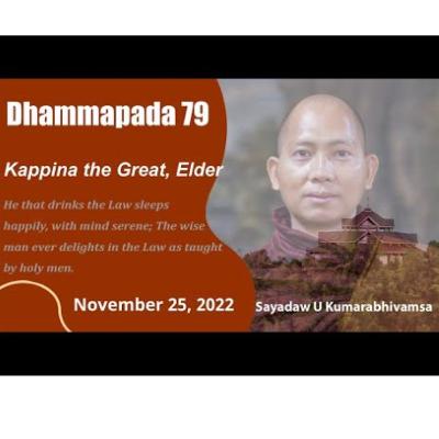 58. Dhammmapa 79 The Story of Venerable Mahakappina｜Pa Auk 2022
