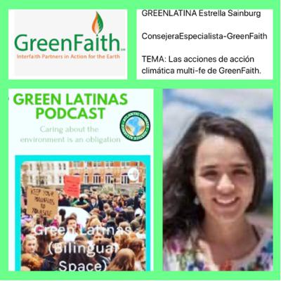 GREENLATINA- Estrella Sainburg. Especialista de GreenFaith - Global NGO.