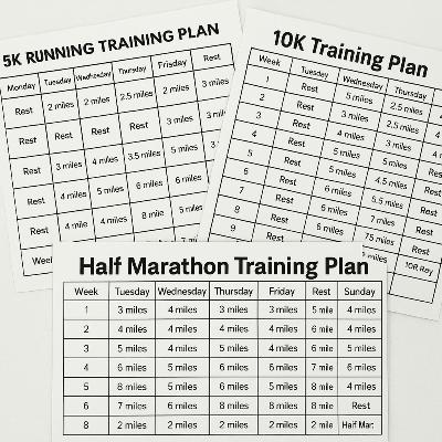 Training plans for new runners : Popular devices and distance options
