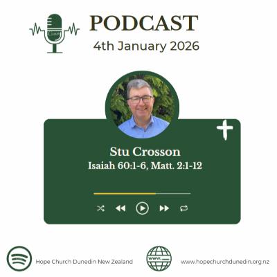 Sunday 4th January 2026 Stu Crosson talks on Isaiah 60:1-6, Matt. 2:1-12