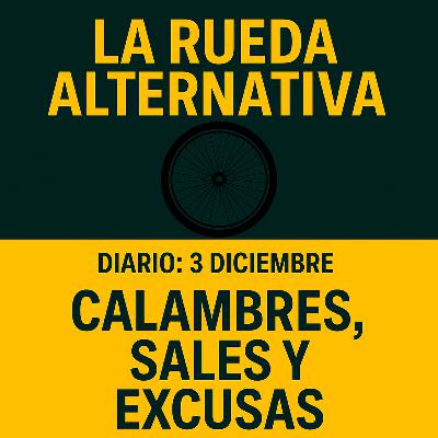 Diario 3 de Diciembre : Calambres , sales y excusas Diario 3 de Diciembre : Calambres , sales y excusas