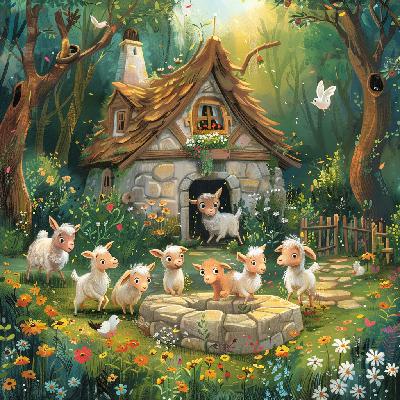 儿童故事：狼和七只小山羊