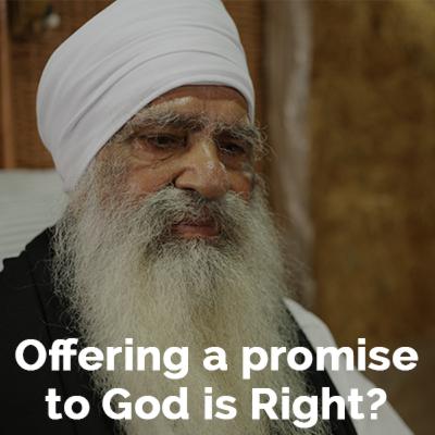 Is it appropriate to promise an offering to God for His blessing? Is it appropriate to promise an offering to God for His blessing?