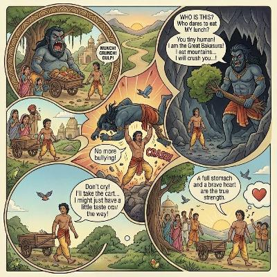 Bakasura and the Cart of Food | Little Sleepy Tales