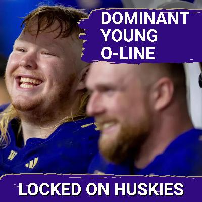 Washington's Young Offensive Line Had A DOMINANT Day Against Purdue Washington's Young Offensive Line Had A DOMINANT Day Against Purdue
