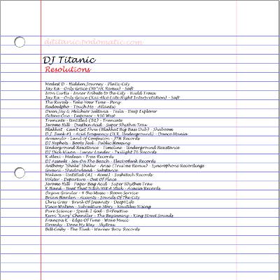 DJ Titanic - Resolutions (Live All-Vinyl DJ Mix Recorded 12/31/2015)