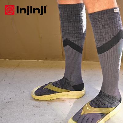 #245 - INJINJI Midweight Trail OVER THE CALF Toe Socks (Unboxing & Review) vs The BEST OG Hiking Toe Socks