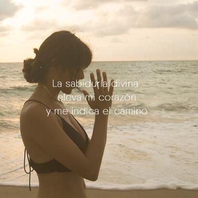 La sabiduría divina eleva mi corazón y me indica el camino